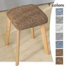 Der Stuhl Deckt für Quadrathocker -Stuhlabdeckung Moderner Protektor Slipcover Universal Elastic Gread Quality Home Textile Products