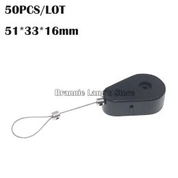 Kit 50st/Lot Driveble Antitheft Pull Wire Box Recoiler Drop Shaped Security Steel Cable Dummy Cell Phone Retail Display
