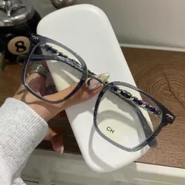 2024 Men's Luxury Designer Women's Sunglasses Small Eyes Frame Net Red The same type of plain face artifact full thin myopia glasses frame 0769 Granny Fragrant