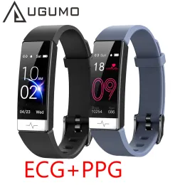 Браслеты Ugumo 2022 Новый интеллектуальный браслет для часов IP68 водонепроницаемые умные часы ECG PPG HRV -частота сердечного ритма Мониторинг кровообращения браслет здоровья