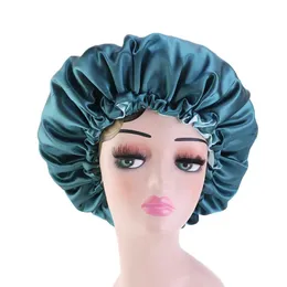 2024 Reversible Satin Bonnet Hair Caps Double Layer Adjust Sleep Night Cap Head Cover Hat For Curly Springy Hair Styling Accessoriesfor double layer hair cap