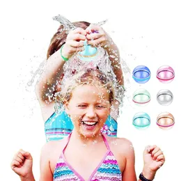 Yeniden kullanılabilir su balonları su bombası sıçrama topları emici top havuzu plaj oyun oyuncak havuz partisi çocuk su dövüş oyunları 240402