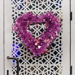Dekoracyjne kwiaty w kształcie serca wieniec girlanda dekoracja domu szczęśliwe walentynkowe przyjęcie weselne