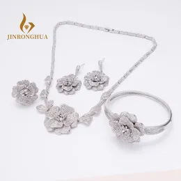 Tools Jrh Engagement Jewelry Sets Wedding Bridal Jewelry Sets for Women Gold Plated Fine Fashion Jewellery Cz Party African Dubai Gift