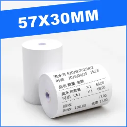 Papier 24 Roll 57x30mm Thermalpapier für Shop Supermarkt Apotheke Mobile Bluetooth POS Computer Bargeldregister Druckerzubehör