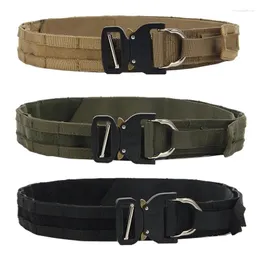 Waist Support Quick Release Rigger MOLLE Belt Double Layer Tactical Heavy Duty 3.8cm 125cm 130cm 135cm Length For Shooting Training