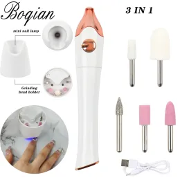 Trattamenti BQAN 3 in 1 set di unghie elettriche Set di manicure set UV Lampada per chiodi per trapano per perforazione per perforazione kit kit per unghie kit grooming