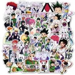 Araba Sticker 1050100pcs Hunter X Hunter Anime Etiketler Çocuklar İçin Gençler Bavul Kaykay Motosiklet Bisiklet Serin Su geçirmez VIN6323443