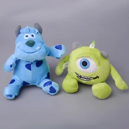 Monster University Boll Plush Blow Blue Hair Monster Big Eyed Boll Toy Monster University Key Chiesa per bambini Regalo per bambini Spedizione gratuita DHL/UPS