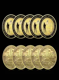 5pcs artesanato em homenagem à lembrança de 11 de setembro Ataques Bronze Coins de desafio colecionável para lembranças Original Presentes 44433673