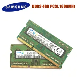 Rams Samsung 4G 1RX8 PC3L 12800S DDR3 1600MHz 4GBラップトップメモリ​​4G PC3L 12800S 1600 MHzノートブックSODIMM RAM DDR3 4GB