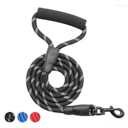 Dog Collars Reflective Traction Rope Pet Walking Accessories For Small Dogs Anti Collision Cord Leash Supplies