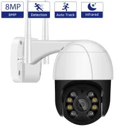 Камеры 8MP 4K Wi -Fi IP -камера PTZ Auto Tracking 4MP 2MP CCTV камера камера наружная беспроводная камера безопасности Ir Night Vision Icsee