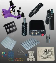 Profissional 1 Definir equipamento completo Tattoo Tattoo Gun Supply Cord Kit Body Beauty DIY Tools 1259788