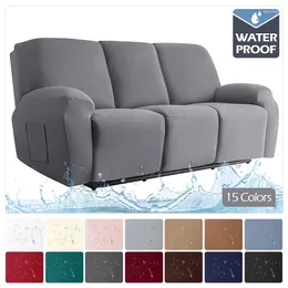 Chair Covers Spandex Waterproof Recliner Sofa Cover For Living Room Elastic Reclining Protection Lazy Boy Relax Armchair