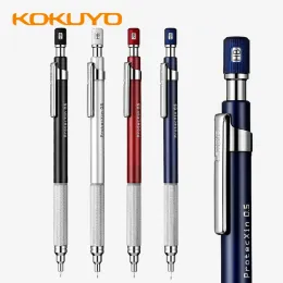Ołówki Kokuyo Mechaniczne ołówek Protectxin Metal Grip WSGPS305C Niski środek rysunku grawitacyjnego Automatyczne ołówek 0,5 mm Supplies