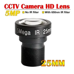 Parts Long Focal Length 5.0Megpixel 25mm HD CCTV Camera Lens M12 Fixed Iris 650 IR Filter Optional For Analog IP AHD CCTV Camera