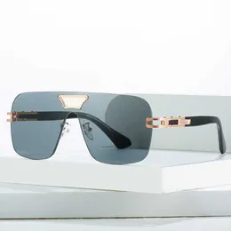 Hochwertige modische Sonnenbrille 10% Rabatt auf Luxusdesigner Neue Männer- und Frauen -Sonnenbrille 20% Rabatt auf Onepiece Large Frame Fashion Persönlichkeit Rahmenlos
