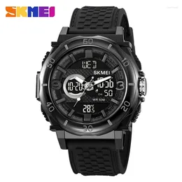 Relógios de pulso skmei 2098 relógio recarregam HOMBRE Moda Sport Digital Watches Mens Multifuncionais Termômetro de Contagem regressiva Calendário Men Wristwatch