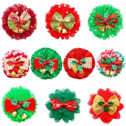 Hundekleidung 50pcs Blumenform Weihnachtsbögen mit Glock