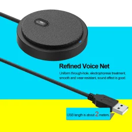 Microphones UM02 USB Omnidirectional Condenser Microphone Mic Voice Chat Video Games Live Broadcast Sound Pickup for Desktop Laptop PC