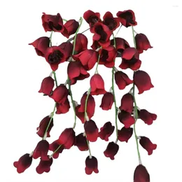 Dekorativa blommor Universal Lily Artificial Wedding Senues Simulated Single Traditional Valley Versatile Bouquet Elegant
