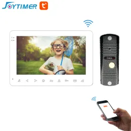 Дверные звонки Joytimer Wi -Fi Tuya Smart Video Doore Phone System Home Беспроводное видео интерком -интерком