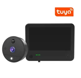 ドアベル4.3インチ2MP 1080p Tuya Wifi Doorbell Visual Door Peeephole Video Eye Night Pir Home Security Wireless Intercom for iOS Android