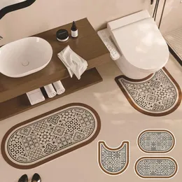 Bath Mats Super Absorbent Shower Mat Non Slip Bathroom Carpet Bathtub Side Entrance Rug Products Accessories