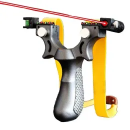 SCOPES Hög Precision Catapult Red Dot Laser AIMING SLINGSSHOT utrustad med nivå instrumentjakttillbehör för utomhusfiske