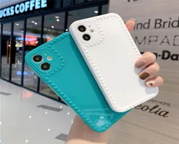 Love Heart Phone Cases For iPhone 12 11 Pro Xs MAX XR 7 8 Plus Candy Color Soft TPU Back Cover8567669