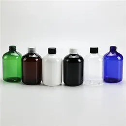 Garrafas de armazenamento multicolor 300ml x 20 cuidados pessoais Limpeza de óleo Plastic Plastic Packaging Bottle com tampa de parafuso Cosméticos vazios