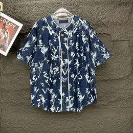 Men Casual Shirt Summer krótkie rękawowe koszulka lvse francuska projektant marki Polo koszule Wysokiej jakości dżinsowa kurtka kardigan płaszcza mężczyzn i kobiet -koszulka