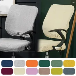 Camas de cadeira 1pc capa separada de poltrona de escritório de escritório sede de computador sólido anti-pó de elástico elástico