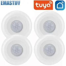 Детектор Tuya Wi -Fi Pir Датчик движения Движение Движение по сигнализации Smart Life App Wireless Home System Работает с рутинным набором Alexa