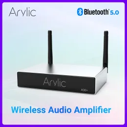 アンプアリリックA30+ WiFiおよびBluetooth 5.0サウンドパワーアンプ30WX2ミニHifiステレオワイヤレスオーディオアンプホームデジタルマルチルーム