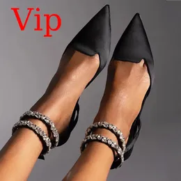 VIP Link Summer Shoes Sandals Women Fashion Solid Toe Toe Flat Womens Sexy Party Wedding Luxury Ladies 240326