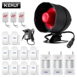 KITS KERUI 110DB Horn Siren Siren Security Alarm System 433MHz Wireless Home Office Store di Sistema di sicurezza per allarme esterno interno Kit