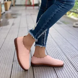 Casual Shoes 2024 Spring And Autumn Single Flat Middle-aged Elderly Mother Comfortable Soft Sole Women For