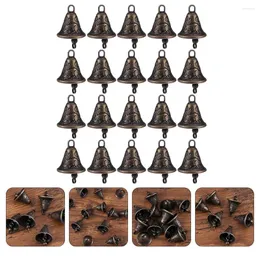 Dekorativa figurer 20 datorer Little Horse Bell Decorations Bröllop smycken Vintage Bells Rustic Wind Chime Jingle Crafts Metal DIY