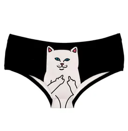 Deanfire Super Soft Women 3d Panties 속옷 고양이 Meow Kitty Funny Print Kawaii Push Up Sexy Briefs Lingerie Thong for1103562