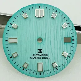 Kits 28,5 mm Neues Prospex Lake Muster C3 Starke grüne, leuchtende NH35 -Zifferblattzubehör Zubehör benutzerdefinierte Uhren -Zifferblatt