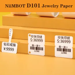 ツールniimbot D101ラベルマシンジュエリーラベルペーパーエメラルドジェイドメガネジュエリーストアラベルバーコードタグステッカー付き穴