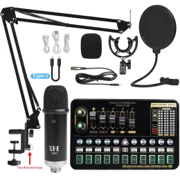 Microfoni Scheda audio Microfono in diretta BM800 Set completo di apparecchiature di registrazione Ksong Ksong Attrezzatura Live Siet Microfono desktop