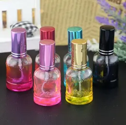 Butelki do przechowywania 200pcs moda 10 ml pusta kolorowe spray butelka szklana kosmetyczna pojemnik kosmetyczny