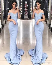 2018 Mermaid Prom Dresses Lace Off Off Conder Orgal Long Evening Ords Bridemaids Dress Cheap5556570