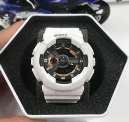 Modefrauen Uhren BAY Sports Digital LED Designer Mädchen Autolight wasserdichte Studenten Militärbrand Uhr mit Box6417814