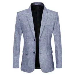 남자 얇은 블레이저 재킷 패션 남성 비즈니스 캐주얼 정장 코트 고품질 남자 봄 슬림 블레이저 재킷 코트 4xl 240401