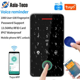 Kits 13.56Mhz Rfid Card Keypad Waterproof Tuya APP Door Lock Door Access Control System Bluetooth Keypad Door Entry Access Controller