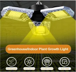 Luzes de cultivo de LED Bulbe27E26 300W Luz de cultivo de espectro total do sol dobrável para plantas internas Hidropônicas 4489734